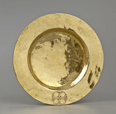 Vergoldete Schüssel.