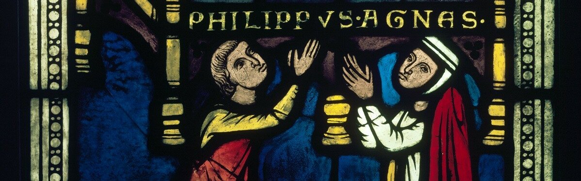 Ausschnitt eines Kirchenfensters