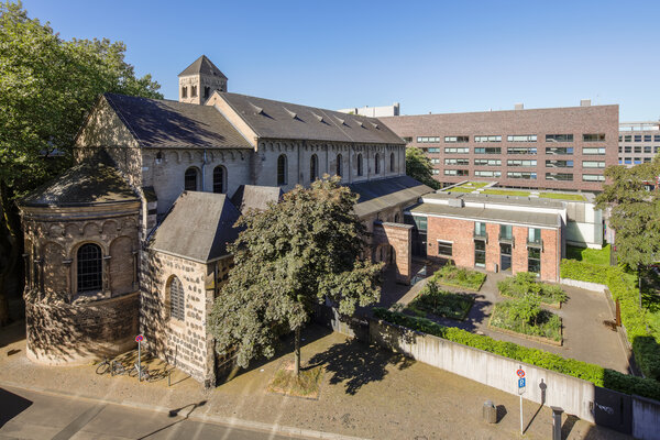 View of the St. Cäcilien church.
