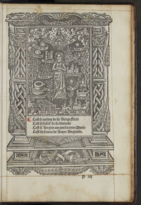 Rechte Seite einer mit einem Bild bedruckten Seite in einem Buch