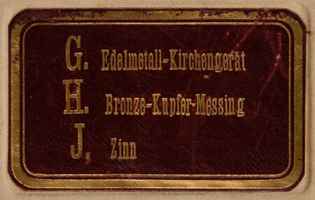 Einband eines Inventars