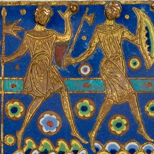  Reliquienkästchen mit Martyrium des Hl. Thomas Becket Limoges, 1195-1200, Email, 20,2 x 17,9 cm, Inv.-Nr. G 535 © Rheinisches Bildarchiv 