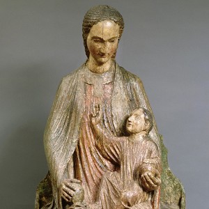  So-called Aix-la-Chapelle Madonna,  Cologne, c. 1230, oak, 102 x 50 x 43.5 cm, inv. no. A 15, © Rheinisches Bildarchiv 