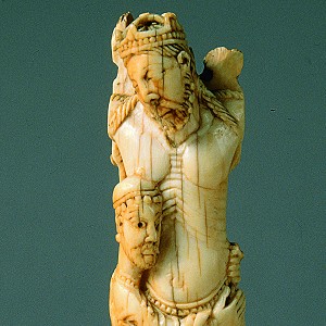  Descent from the Cross,  Saint-Omer/Northern France, c. 1100, ivory, h. 13.8 cm, inv. no. B 120, © Rheinisches Bildarchiv 