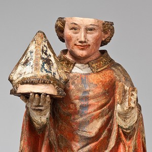  Hl. Dionysius, Köln, um 1320, Nussbaum, H. 74 cm, Inv.-Nr. A 894, © Rheinisches Bildarchiv 