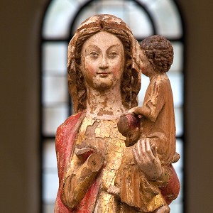  Ollesheimer Madonna, Köln, um 1260-1270, Buche,  H. 81 cm, Inv.-Nr. A 1054, © Rheinisches Bildarchiv 
